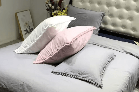 Pink White Gray Black Cushion / pillowcase Cover 100% - Moda-Airneis
