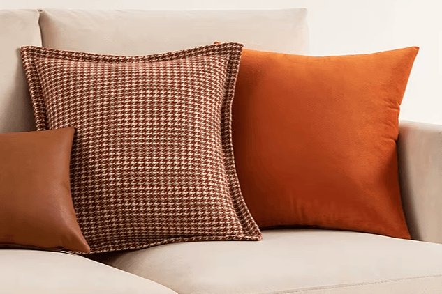 Houndstooth Jacquard weave cushion covers 5 colors, 3 sizes - Moda-Airneis