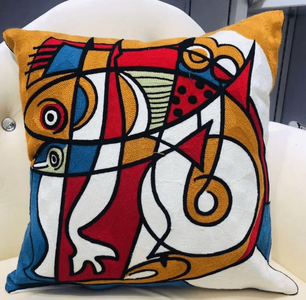 High Quality Picasso Abstract Embroidered Canvas Cushion Covers Premium Soft Funda De Cojin Pop Art Cushions to 'pop' your home.18" x18" 45cm x 45cm
20 + patterns so be sure to look. - Moda-Airneis