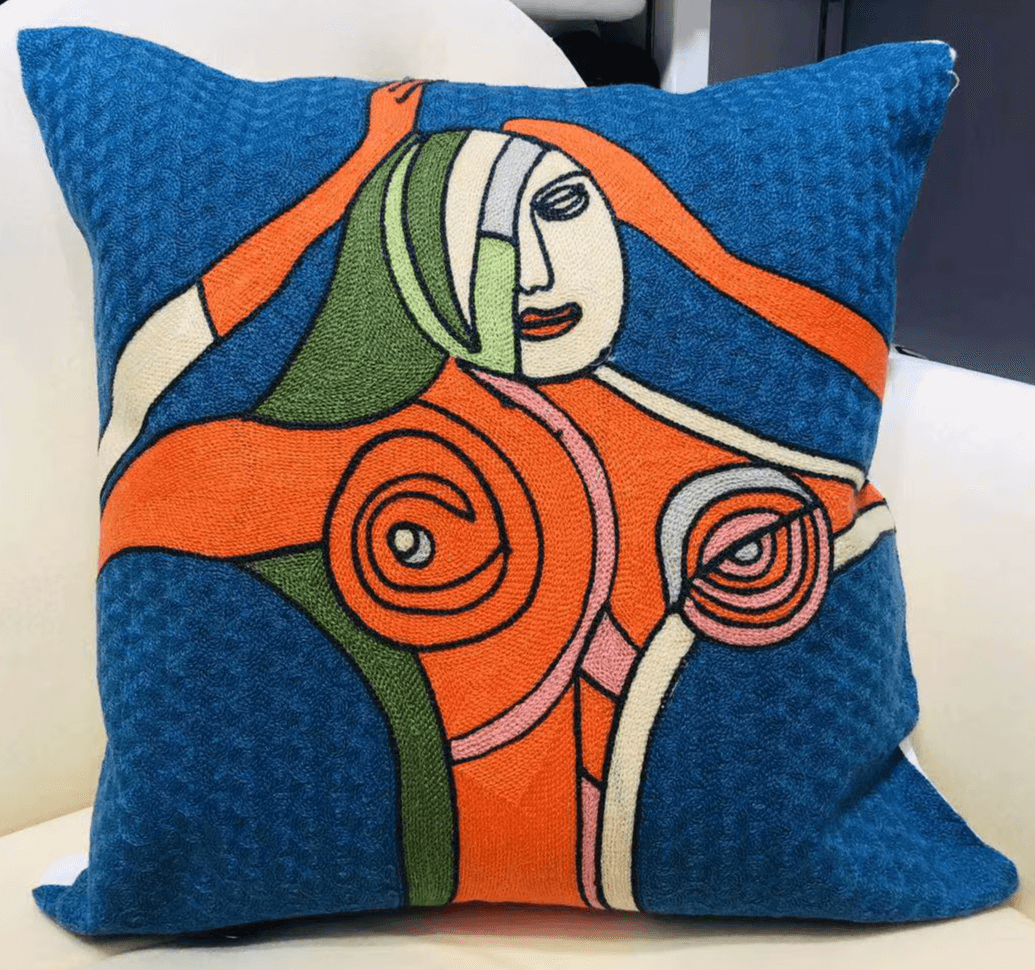 High Quality Picasso Abstract Embroidered Canvas Cushion Covers Premium Soft Funda De Cojin Pop Art Cushions to 'pop' your home.18" x18" 45cm x 45cm
20 + patterns so be sure to look. - Moda-Airneis