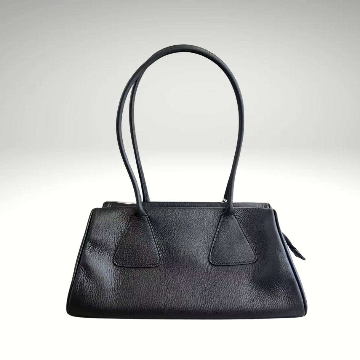 'PRISMA' prismic geometry suede or cowhide leather high grade underarm / shoulder handbag. stylish compact beautifully made. 32cm x 17cm x 15cm - Moda-Airneis