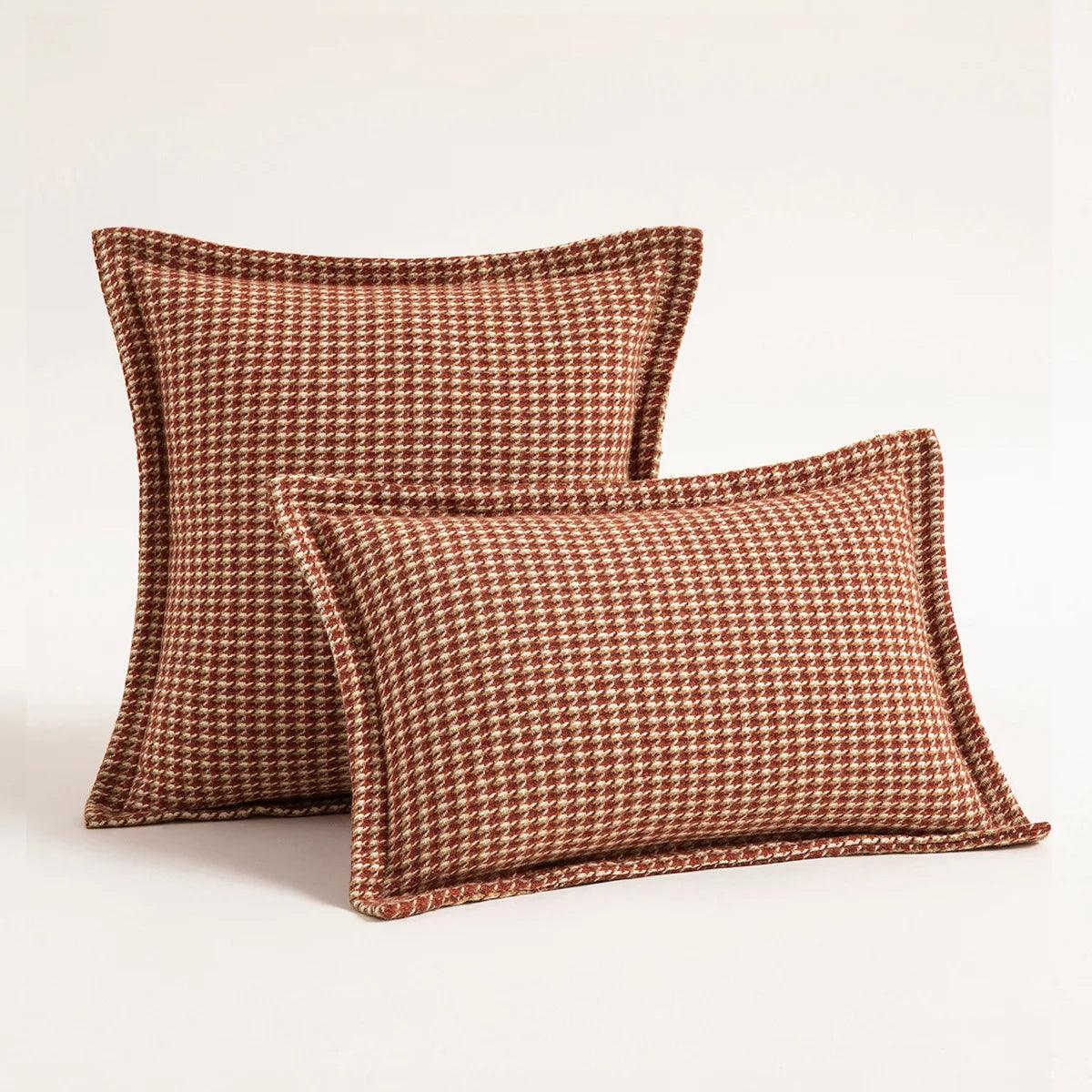 Houndstooth Jacquard weave cushion covers 5 colors, 3 sizes - Moda-Airneis