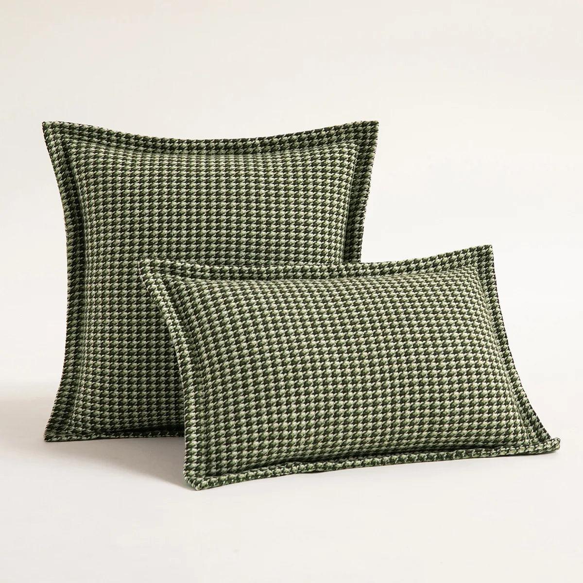 Houndstooth Jacquard weave cushion covers 5 colors, 3 sizes - Moda-Airneis
