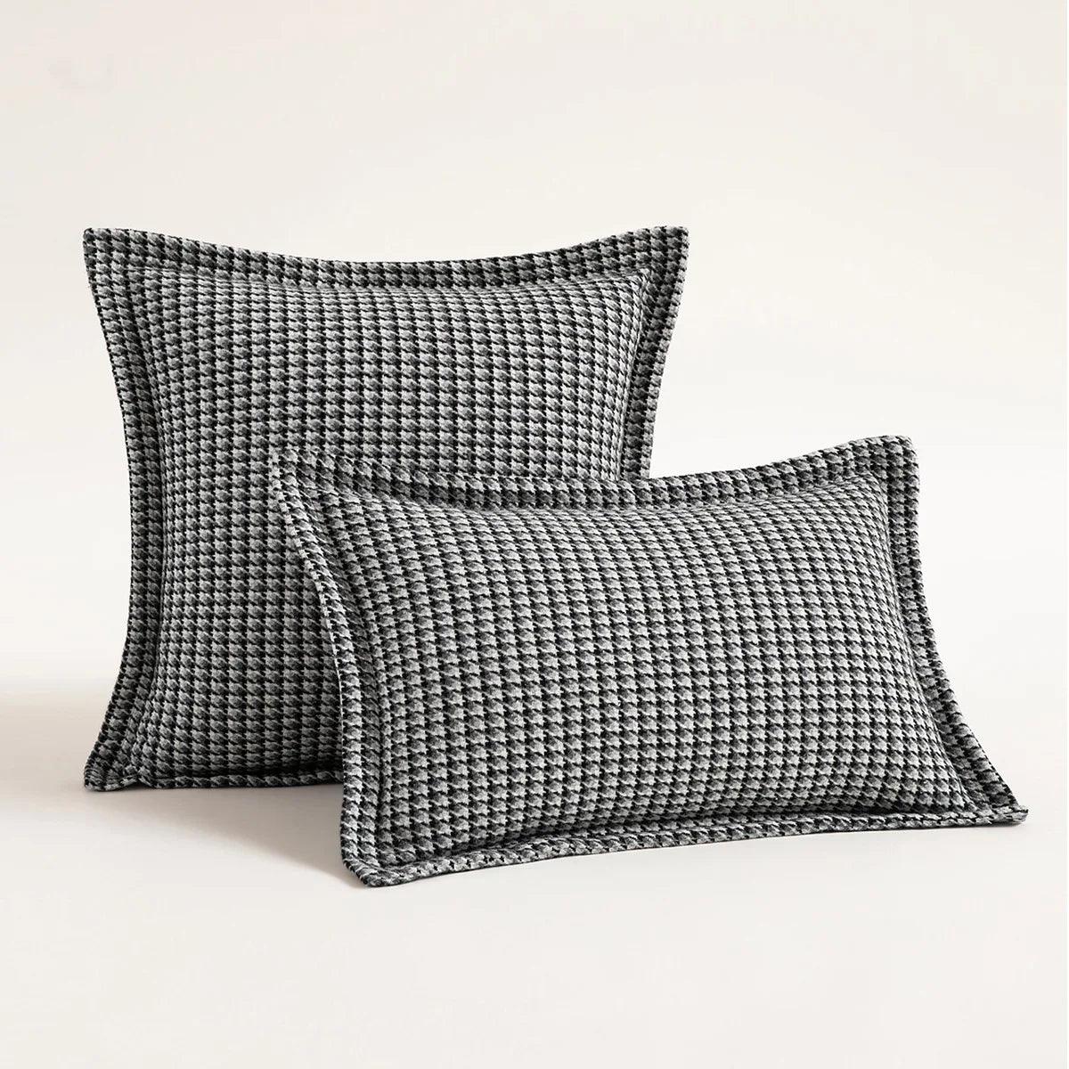Houndstooth Jacquard weave cushion covers 5 colors, 3 sizes - Moda-Airneis