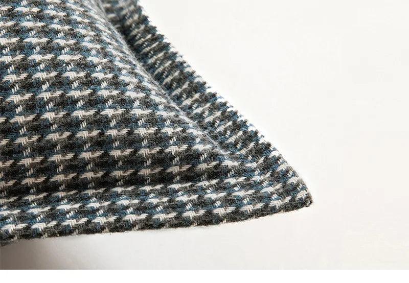 Houndstooth Jacquard weave cushion covers 5 colors, 3 sizes - Moda-Airneis