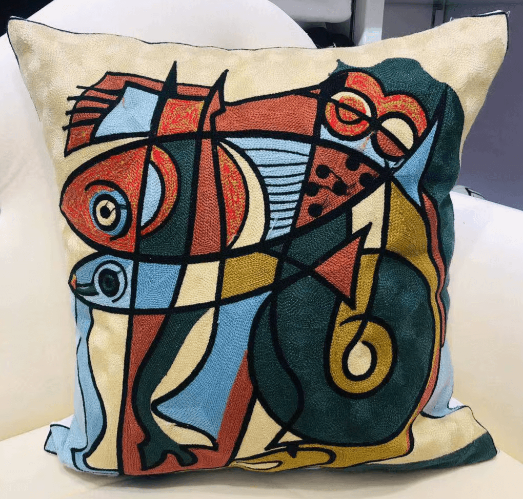 High Quality Picasso Abstract Embroidered Canvas Cushion Covers Premium Soft Funda De Cojin Pop Art Cushions to 'pop' your home.18" x18" 45cm x 45cm
20 + patterns so be sure to look. - Moda-Airneis