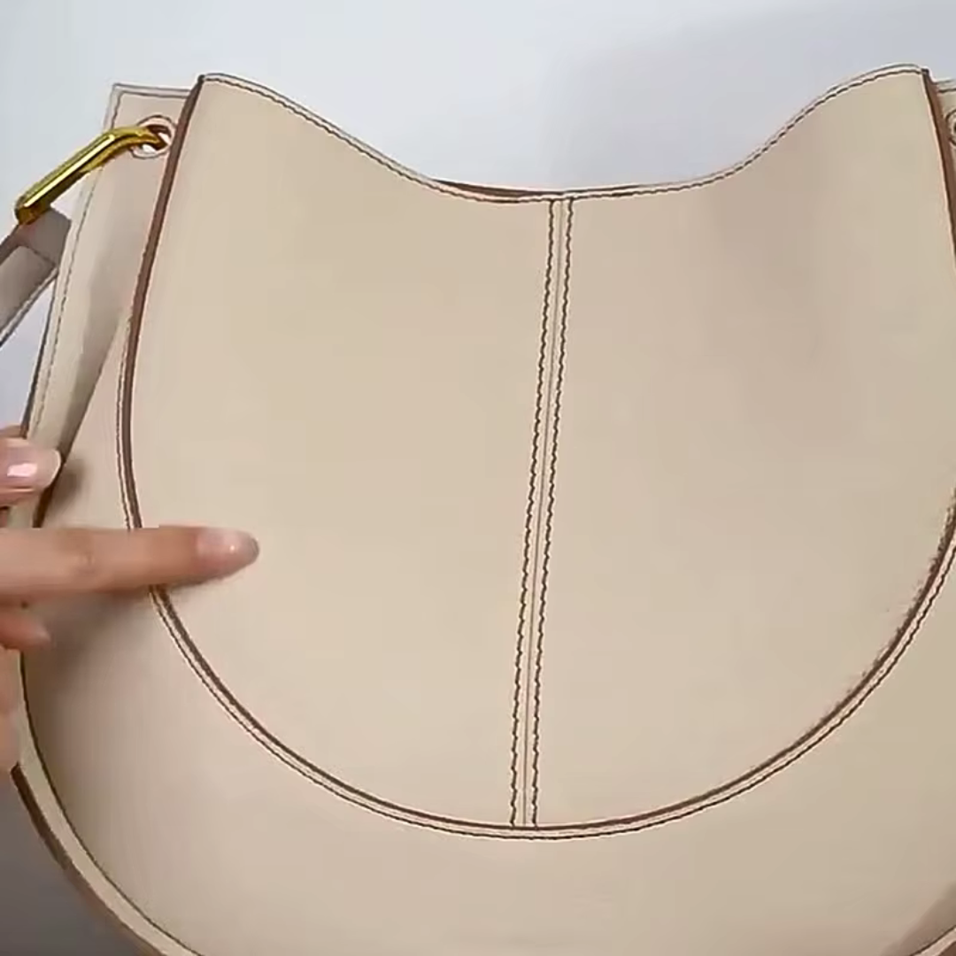 'Roma' Stylish Cowhide Leather 28cm (11.02") shoulder or crossbody tote bag. - Moda-Airneis