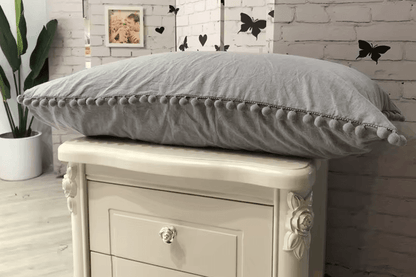 Pink White Gray Black Cushion / pillowcase Cover 100% - Moda-Airneis