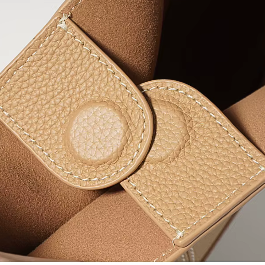 'Roma' Stylish Cowhide Leather 28cm (11.02") shoulder or crossbody tote bag. - Moda-Airneis