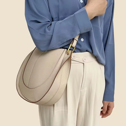 'Roma' Stylish Cowhide Leather 28cm (11.02") shoulder or crossbody tote bag. - Moda-Airneis