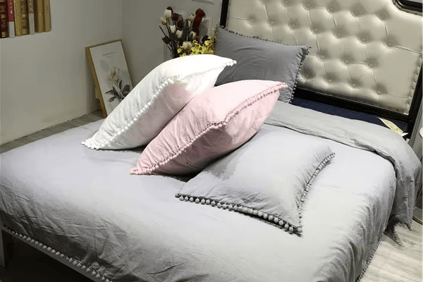 Pink White Gray Black Cushion / pillowcase Cover 100% - Moda-Airneis