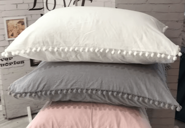Pink White Gray Black Cushion / pillowcase Cover 100% - Moda-Airneis