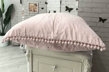 Pink White Gray Black Cushion / pillowcase Cover 100% - Moda-Airneis