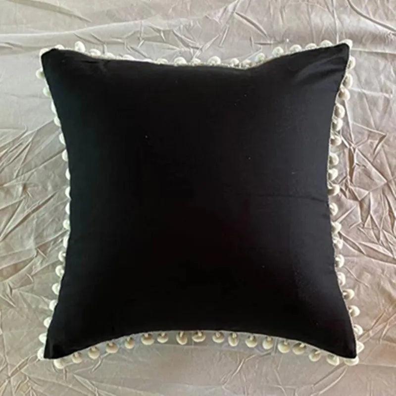 Pink White Gray Black Cushion / pillowcase Cover 100% - Moda-Airneis
