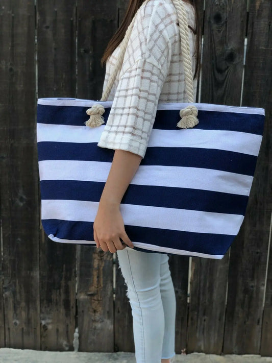 Extra Large Canvas Tote Bag-Beach Bag