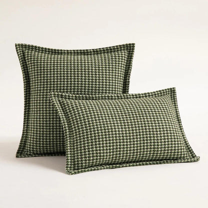 Houndstooth Jacquard weave cushion covers 5 colors, 3 sizes - Moda-Airneis