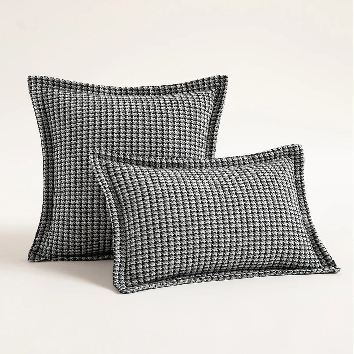 Houndstooth Jacquard weave  cushion covers  5 colors, 3 sizes