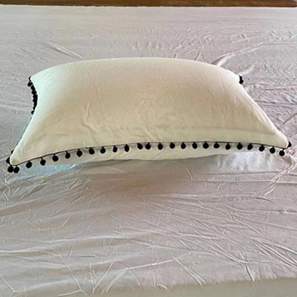 Pink White Gray Black Cushion / pillowcase Cover 100% - Moda-Airneis
