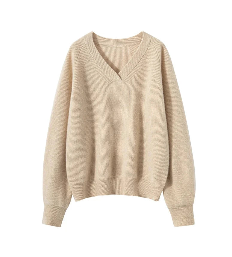 V-Neck 100% super soft and Luxurious Cashmere Pullover / jumper / sweater / top