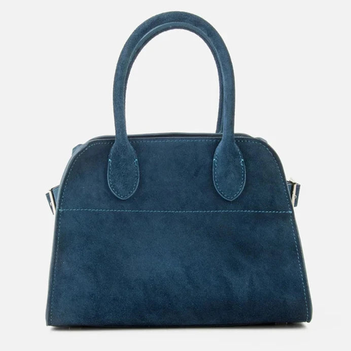 Suede Leather Italian Classic handbag. Genuine Cowhide Leather with hand and shoulder straps.  250x190x180mm  9.84x7.48x7.08" + 300x190x160mm 11.81x 7.48 x 6.30