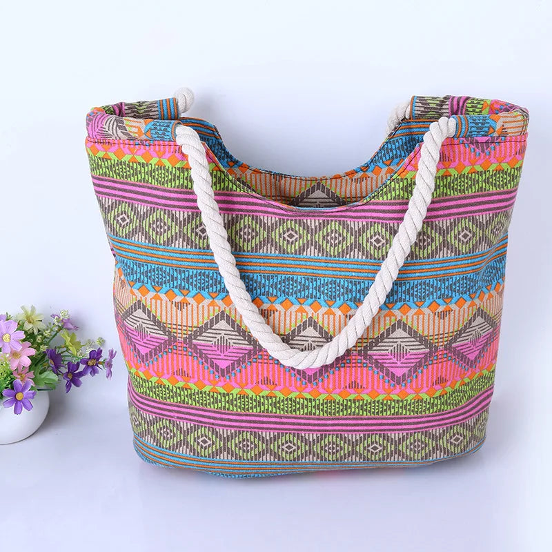 Extra Large Canvas Tote Bag-Beach Bag