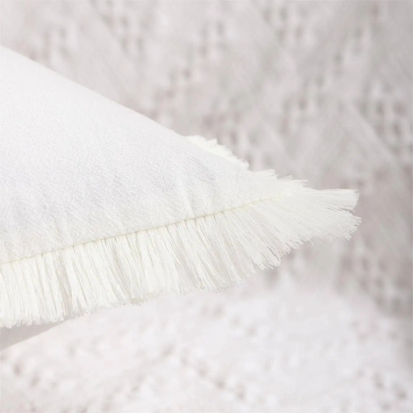 Fringe Edge Cushion Cover 45x45cm 18" x 18"