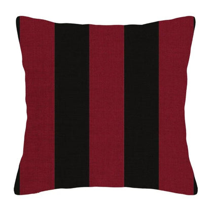 Cushion cover cotton linen flax stripe woven patterns - Moda-Airneis
