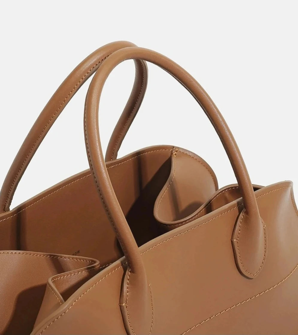 Genuine Leather Large Capacity Versatile Tote Bag