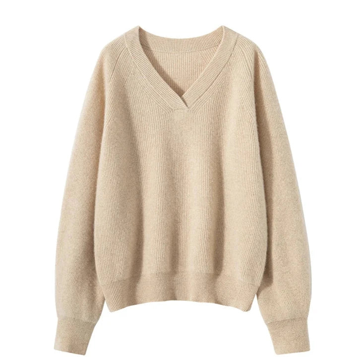 V-Neck 100% super soft and Luxurious Cashmere Pullover / jumper / sweater / top