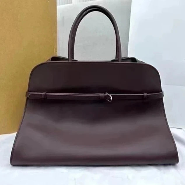 Beautiful quality Genuine Top Grain Cowhide Leather Handbag Casual Fashion Tote Bag  40cm  15.7"