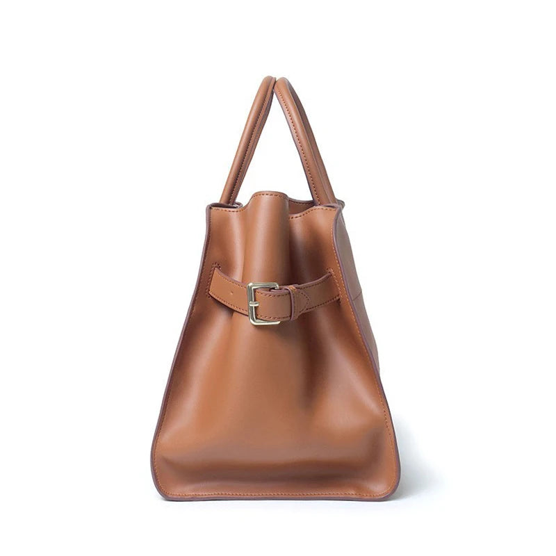 Genuine Leather Tote Bags / Handbags of Top Grain Cowhide Large and medium Capacity.