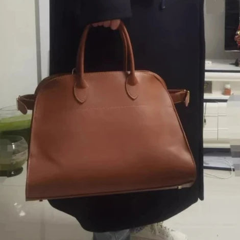 Genuine Leather Tote Bags / Handbags of Top Grain Cowhide Large and medium Capacity.