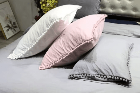 Pink White Gray Black Cushion / pillowcase Cover 100% - Moda-Airneis